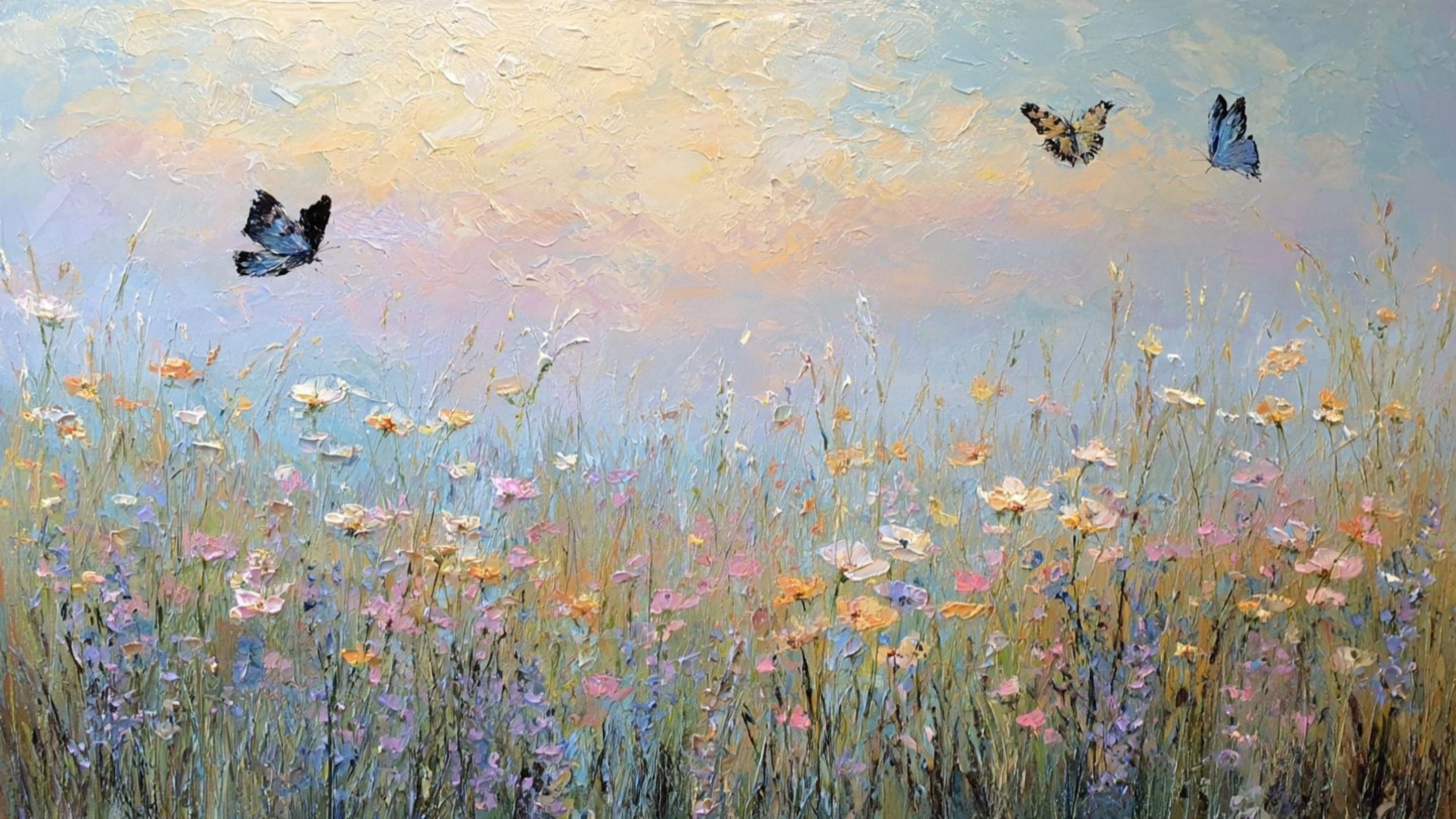 spring wildflower field